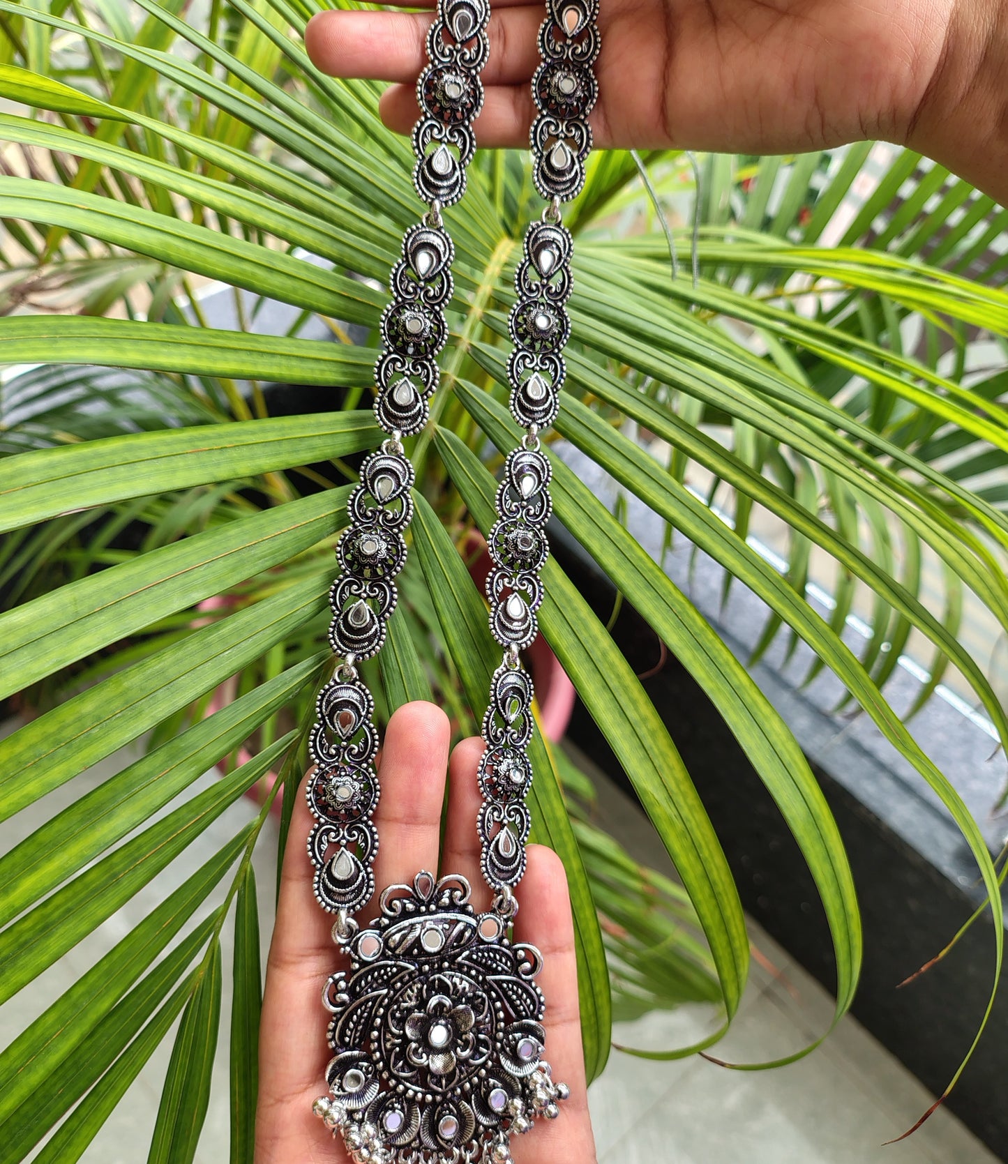 beautiful oxidized jewelry set
