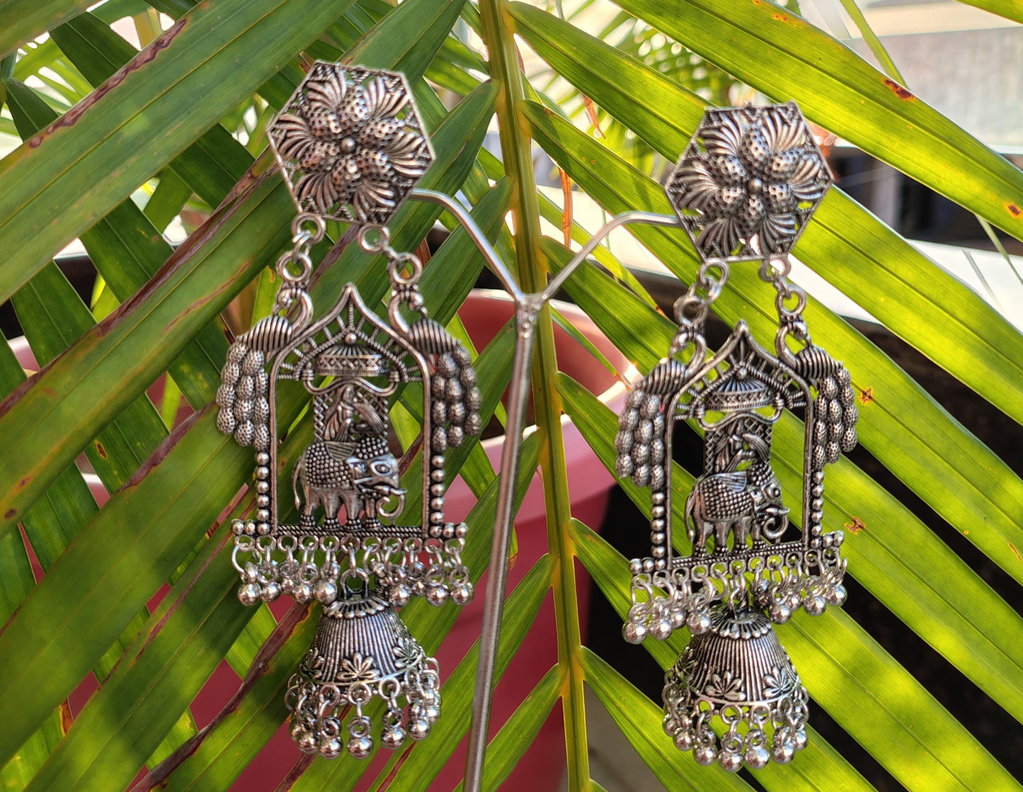 oxidized earrings