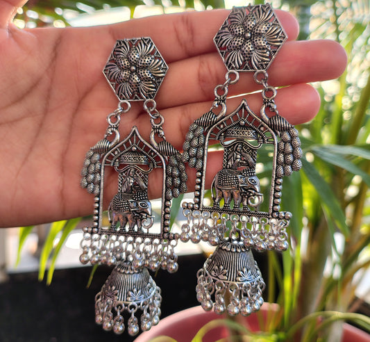 oxidized earrings